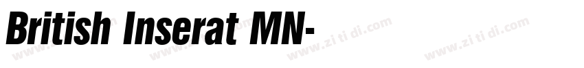 British Inserat MN字体转换